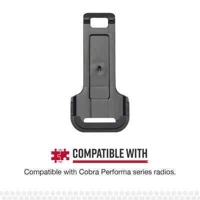 Cobra Swivel Holster & Belt Clip for Cobra Performa LMR 2-Way Handheld Business Radios, Black (0010076-1)