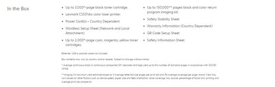 Lexmark CS531dw Laser Printer, Print (50M0020)