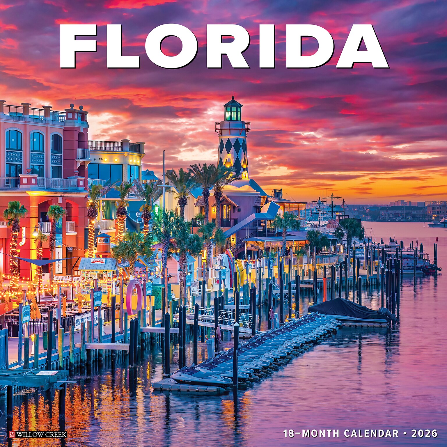 2026 Willow Creek Florida 12 x 12 Monthly Wall Calendar (51122)