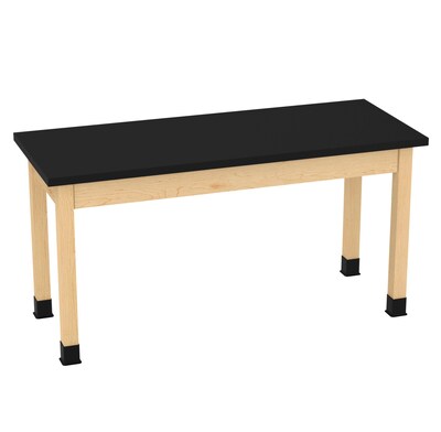 Diversified Woodcrafts Perpetulab Rectangular Science Lab Table, 60 x 24, Light Hardwood (P7606M30N)
