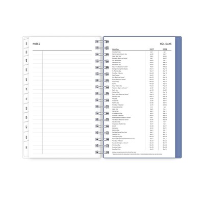 2027 Blue Sky Lindley 3.625" x 6.125" Calendar Year Weekly & Monthly Standard Planner, Plastic Cover (161824)