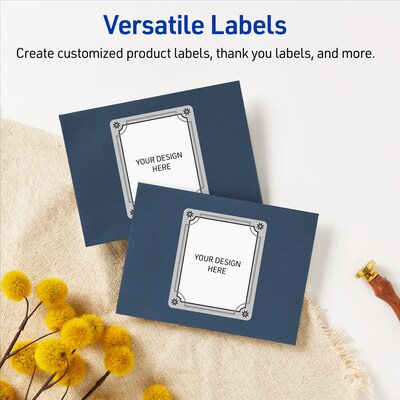 Avery Rectangle Multipurpose Labels, 4" x 3-1/3", White, 40/Pack (19479370599)