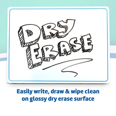 Flipside Double Sided Magnetic Dry-Erase Mobile Whiteboard, 9" x 12", 12/Pack (FLP20077)