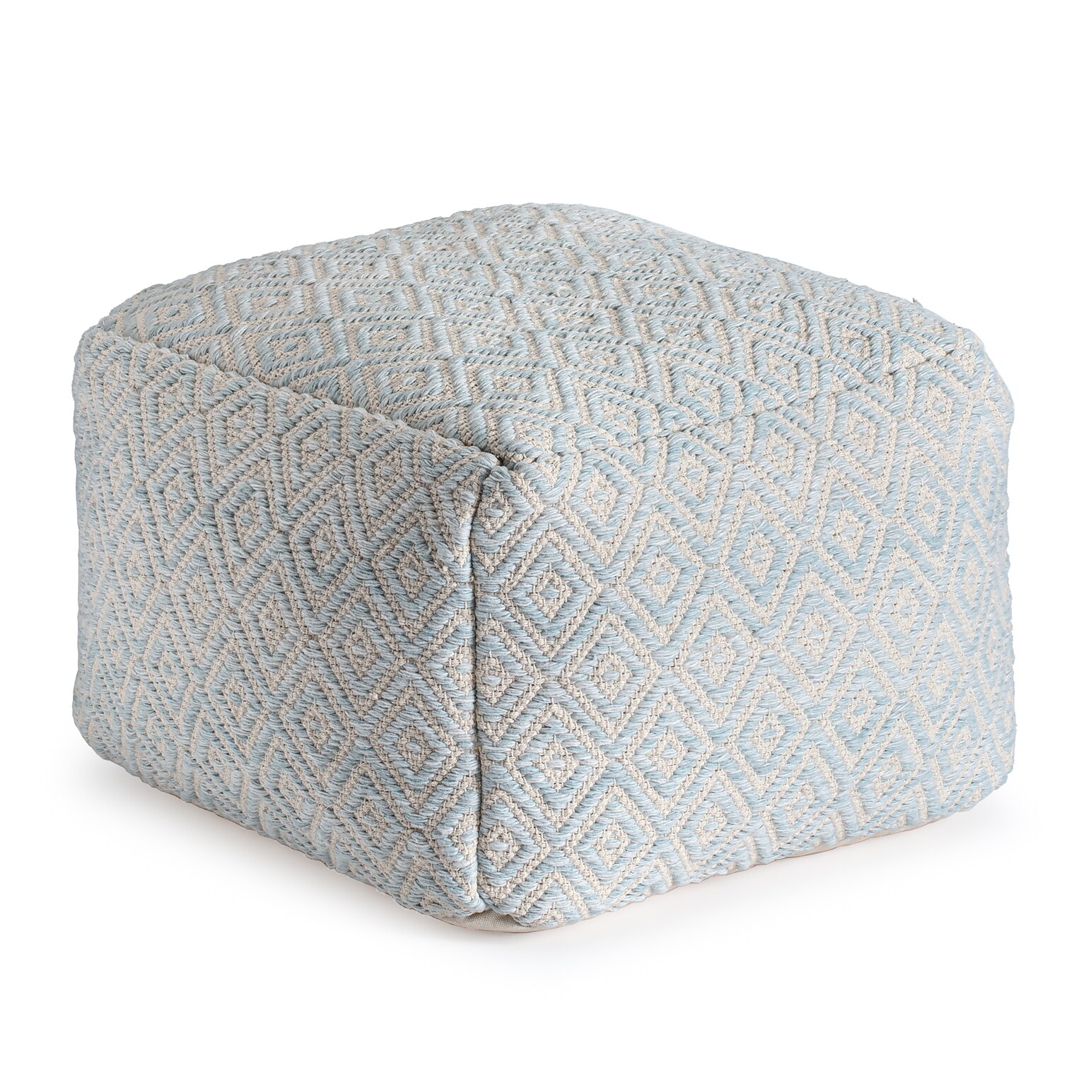 Anji Mountain Cherokee Arctic Fabric Rectangular Pouf Ottoman (AMBPF076-2014)