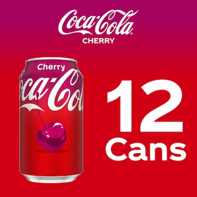 Coca-Cola Cherry Fridge Pack Cans, 12 oz., 12 Cans/Pack (49000031034)