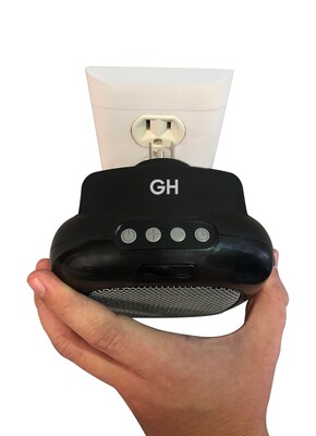 Good Housekeeping 750 Watt 2560 BTU Plug-In Portable Ceramic Electric Wall Heater (MH11R-BK)