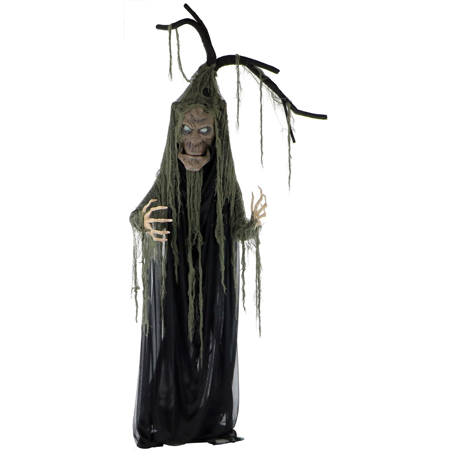 Haunted Hill Farm Life-size Poseable Talking Tree (HHTREE-1FLS)