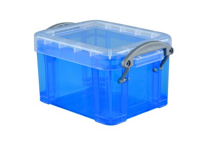 Really Useful Box 0.15 Quart Storage Container with Snap Lid, Plastic, Assorted Colors, Each (0.14 M