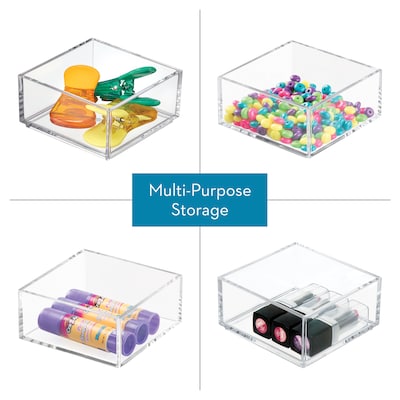 iDesign Clarity Plastic Drawer Organizer, Clear (49710)