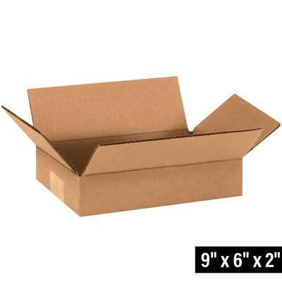 9 x 6 x 2 Shipping Boxes, 32 ECT, 25/Bundle (962)