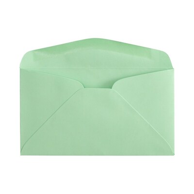 JAM Paper #6 3/4 Business Envelope, 3 5/8 x 6 1/2, Light Green, 50/Pack (457611417I)