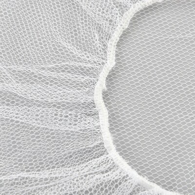 Global Industrial Nylon Hairnet, 24, Honeycomb, White, 100/Bag (708195)