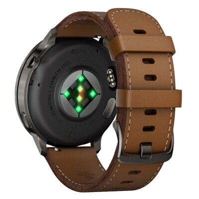 Garmin Venu 4 Fitness Smartwatch, GPS, 41mm, Leather Band (010-03014-03)