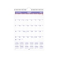 2023-2024 AT-A-GLANCE 8 x 11 Academic Monthly Wall Calendar, White/Purple/Red (AY1-28-24)