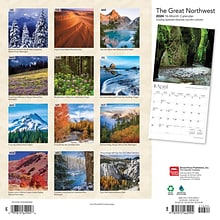 2024 BrownTrout The Great Northwest 12 x 24 Monthly Wall Calendar (9781975462994)