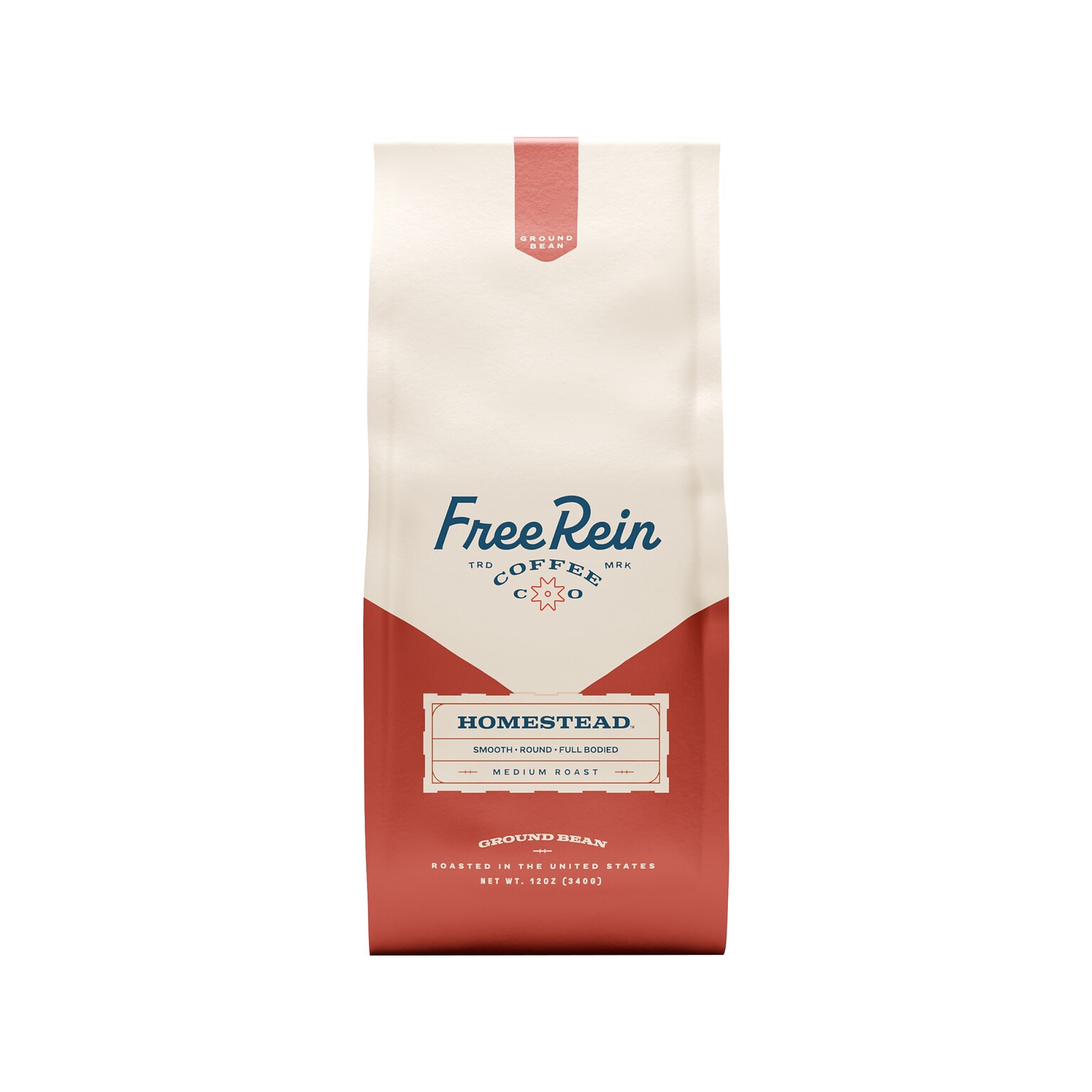 Free Rein Homestead Ground Coffee Packet, Medium Roast, 12 oz. (810138360132)