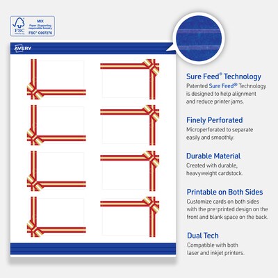 Avery  3" Blank Price & Merchandise Tags, White, 80/Carton (S00-FFQ-PRMWT10)