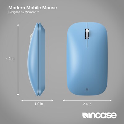 Incase Designed by Microsoft Modern Mobile Wireless Ambidextrous Mouse, Sapphire (KTF-00069)