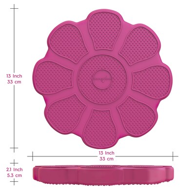 Bouncy Bands Flower Sensory Wiggle Seat, Rose (BBAWSSFLRE)