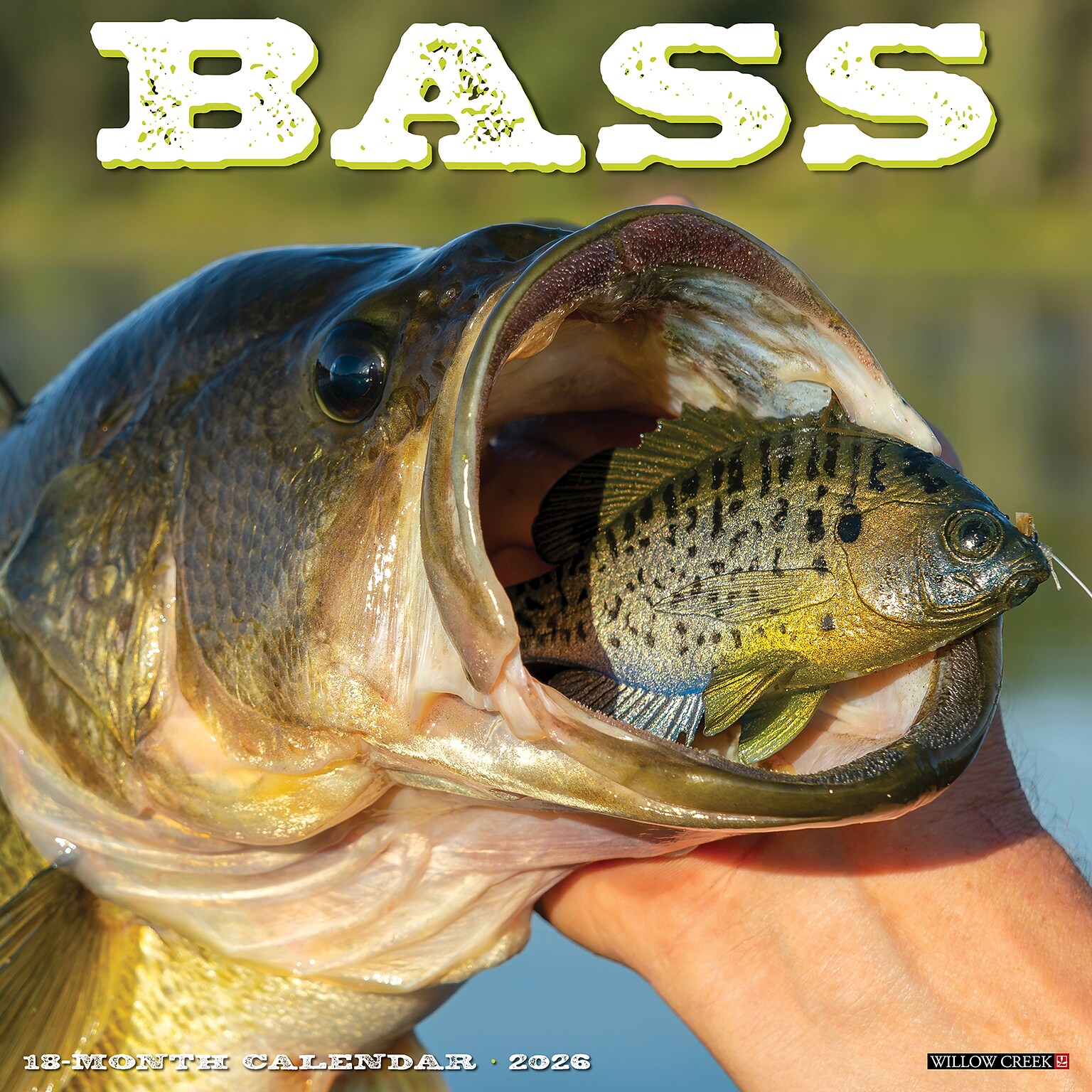 2026 Willow Creek Bass 12 x 12 Monthly Wall Calendar (50064)