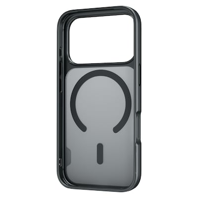 TUFF8 GlideGuard MagSafe Phone Case for iPhone 18 Pro with Foldable Origami Wallet Stand, Smoke Black/Black (KITLIB18PRO02)