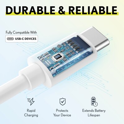 Overtime Overtime USB-C/USB-A Universal Charger with Two Certified USB-C to Lightning Cables, White (OTH2USB2ARG)