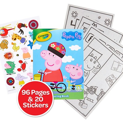Crayola Peppa Pig Coloring Book, 96 Pages, 8/Bundle (BIN042643-8)