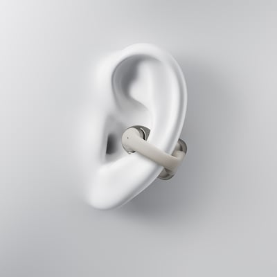 Shokz OpenDots ONE TWS Wireless Open-Ear Clip-on Earbuds & Charging Case, Bluetooth, Gray (E310-ST-GY-US)