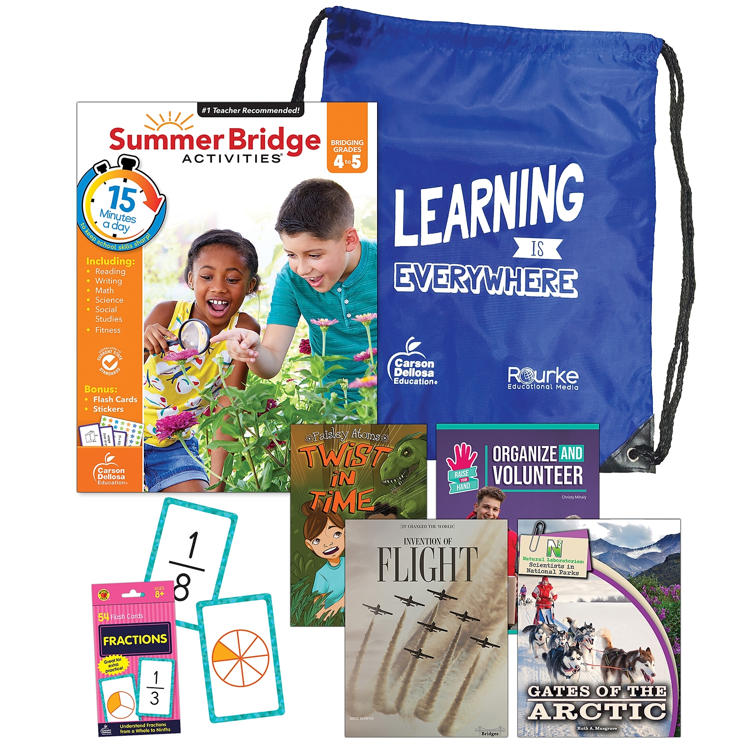 Summer Bridge Activities Summer Bridge Essentials Backpack, Grade 4-5 Workbook, 8/Set (CD-745386B)