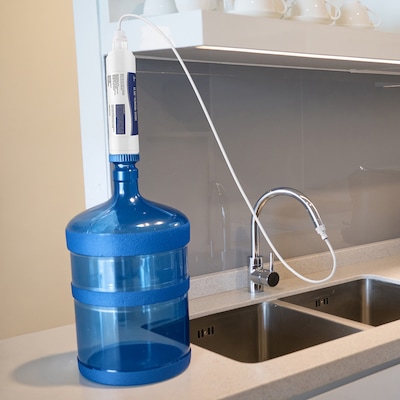 EZ Jug Water Filtration System with Garden Hose Faucet Adapter & Basic Indoor Kitchen Faucet Adapter (EZID001)