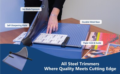 United Professional 18 Guillotine Paper Trimmer, Blue (T18P)