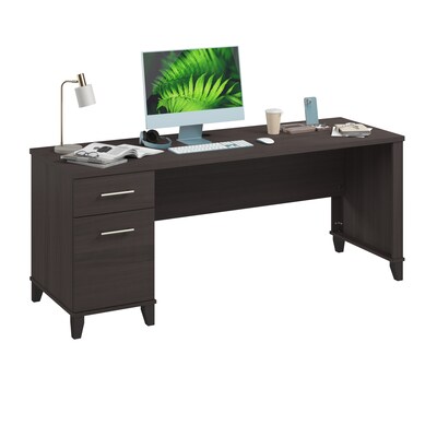 Bush Furniture Somerset 72W Office Desk with Drawers, Storm Gray (WC81572)