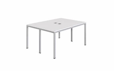 Boss Office Products Simple System 66W Desk, White, 2/Set (SGSD013-102-WT)