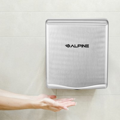 Alpine Industries Willow Commercial High Speed 110V Automatic Electric Hand Dryer, Stainless Steel (405-10-SSB)