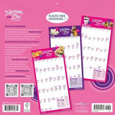 2026 BrownTrout National Day 12 x 12 Monthly Wall Calendar (9781529854657)