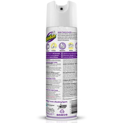 OdoBan Ready to Use Disinfectant Air Freshener & Deodorizer Spray, 14.6 oz., Lavender Scent (910101-14A)