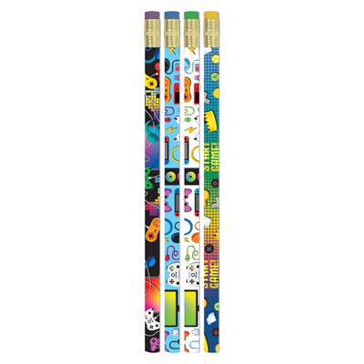 Musgrave Pencil Company Game On Wooden Pencil, #2 Medium Lead, 12 Pencils/Pack, 6/Packs (MUS2602D-6)