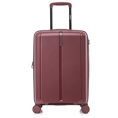 DUKAP Airley 21.85" Hardside Suitcase, 4-Wheeled Spinner, TSA Checkpoint Friendly, Wine (DKAIR00S-WIN)