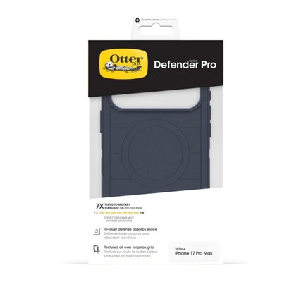 OtterBox Defender Series Pro MagSafe Phone Case for Apple iPhone 17 Pro Max, Shock Absorbing, Blue Sentiment (77-98432)
