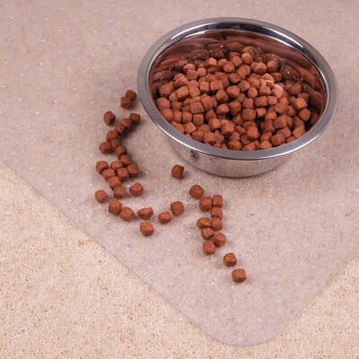 Floortex P-Tex Anti-Microbial Pet Station Carpet Mat, 48" x 60", Fresh Mist  (FRDOGAB11150EV)