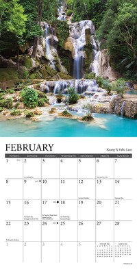2026 Willow Creek Waterfalls 7" x 7" Monthly Wall Calendar (53812)