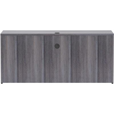 Lorell Essentials Series 66" W Credenza Shell, Gray (LLR69596)