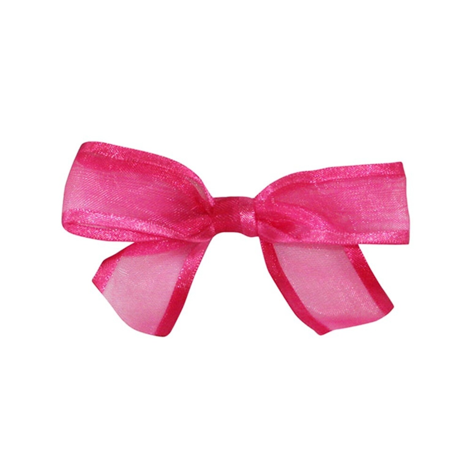 JAM Paper Satin Sheer Bows, Shocking Pink Sheer, 100/Pack (52640349157)