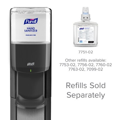 PURELL ES8 Automatic Floor Stand Hand Sanitizer Dispenser, Silver/Graphite (7318-DS-SLV)