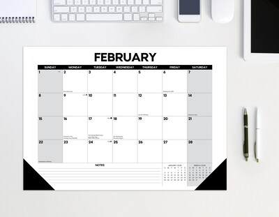 2026 Willow Creek Basic 17" x 12" Monthly Desk Pad Calendar (57063X)