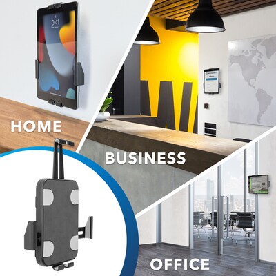 Mount-It! Adjustable Anti-Theft iPad and Tablet Wall Mount, Black (MI-3872B)