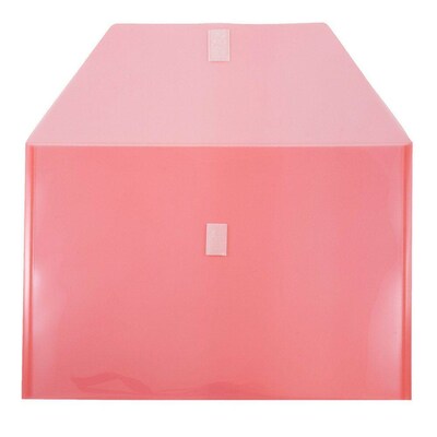JAM Paper Premium Plastic Document File, Legal, Red, 3/Pack (219V0REX3)