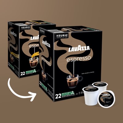 Lavazza Perfetto Espresso Coffee Keurig® K-Cup® Pods, Dark Roast, 88/Carton (6000CT)