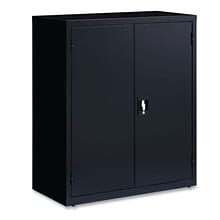 OIF 42H Steel Storage Cabinet with 3 Shelves, Black (CM4218BK)