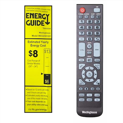 Westinghouse HX Series 32" 720p TV, Black (WD32HX1201)